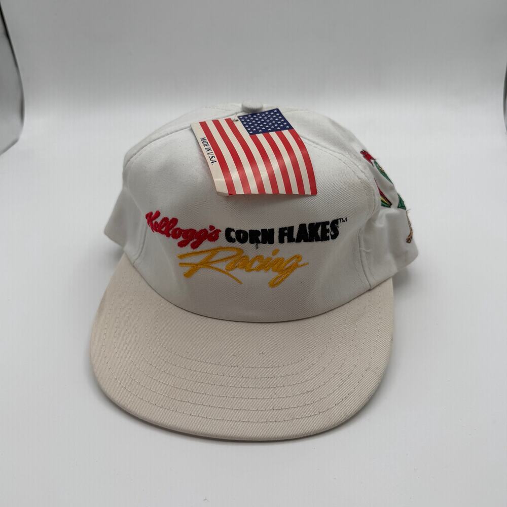 Kelloggs Corn Flakes Racing Vintage Snapback Trucker Hat Nascar